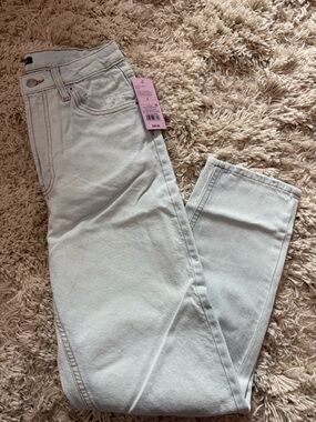 wild fable Light Wash High-Rise Straight Jeans